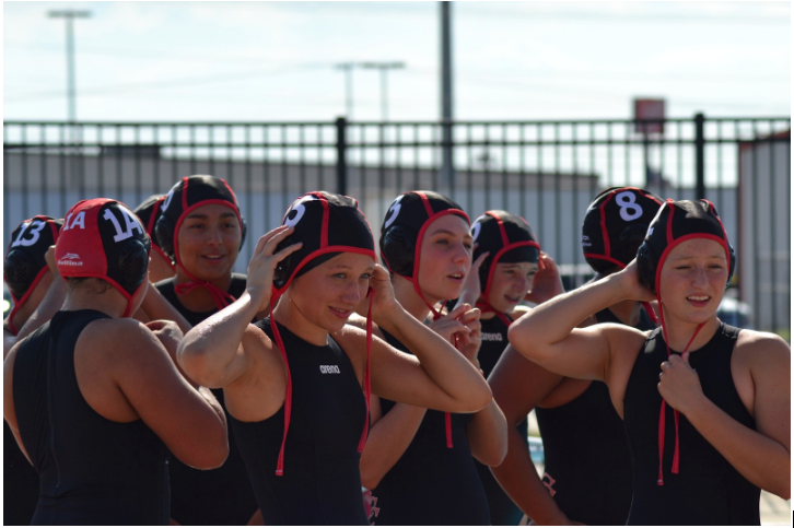 Canyon Water Polo team gets ready for a game.